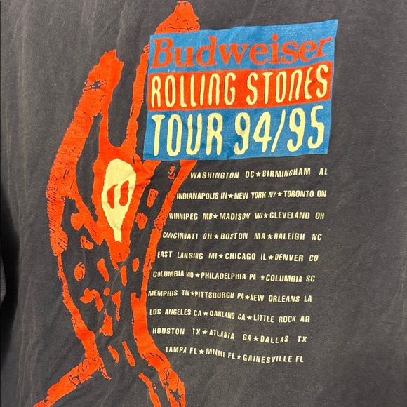 The Rolling Stones Voodoo Lounge Black T-Shirt - Picture 4 of 6